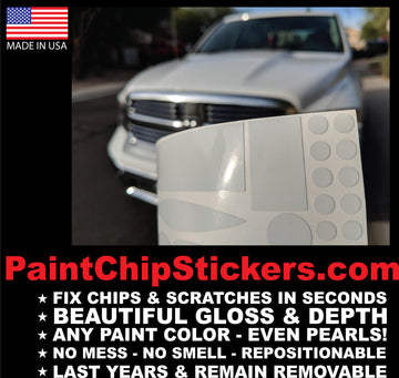 Will Car Insurance cover Paint Chips & Scratches? Paint Chip Stickers Instead